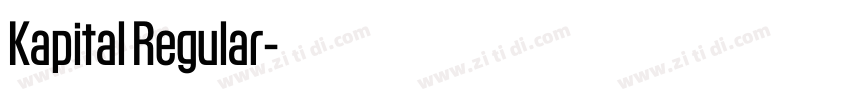 Kapital Regular字体转换